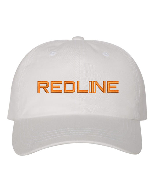 Redline Dad Hat Orange on White - Underground Raffles