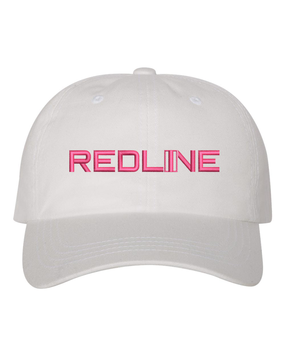 Redline Dad Hat Pink on White - Underground Raffles